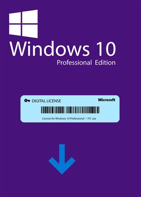 Microsoft Windows 10 Pro Digital Key Cd World