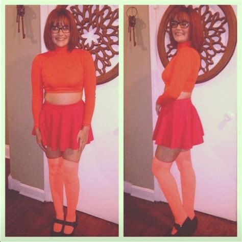 Don't miss the specks and socks. Velma costume | Velma costume, Velma halloween costume, Halloween costume outfits
