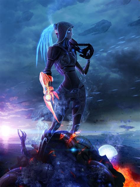 Quarian Fall By Kotnonekot On Deviantart Mass Effect Art Concept Art