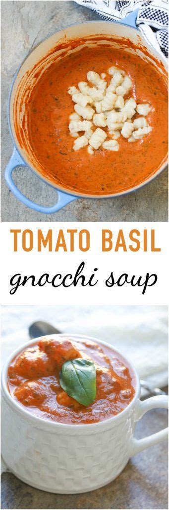 More than 20 tomato based soups at pleasant prices up to 28 usd fast and free worldwide shipping! Tomato Basil Gnocchi Soup | Gnocchi soup, Healthy soup ...