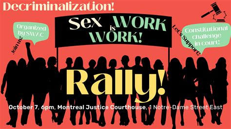 Sex Workers Rally In Montreal To Decriminalize Their Work Across The