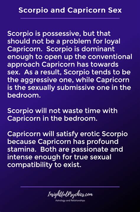 Scorpio And Capricorn Compatibility Sex Love And Friendship