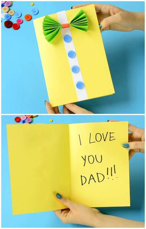 Bow Tie Shirt Fathers Day Card Idea Easy Peasy And Fun