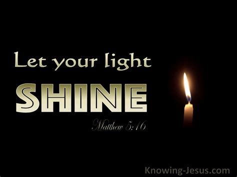 Matthew Let Your Light Shine Before Men Gold