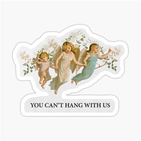 You Cant Hang With Us Sticker By Deelara Redbubble