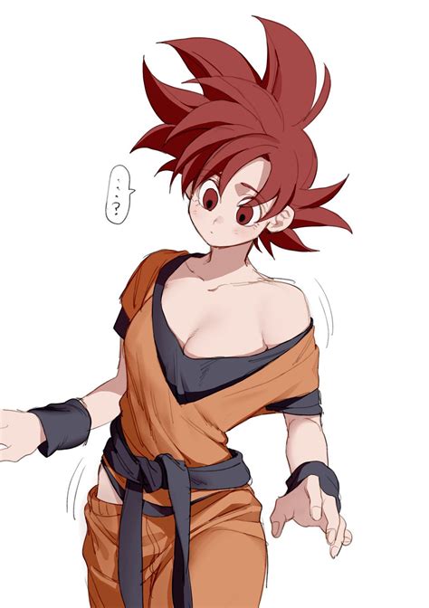 An Anime Character With Red Hair And No Shirt On In Brown Pants Holding His Arms Out