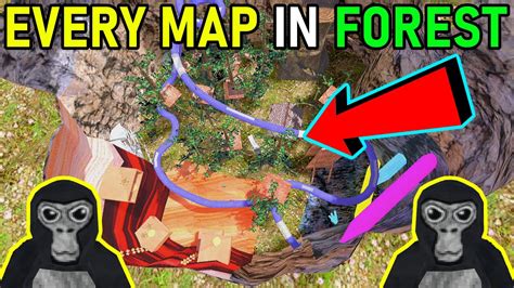 Gorilla Tag Vr But Every Map Is Inside Forest 5 Maps In 1 Youtube