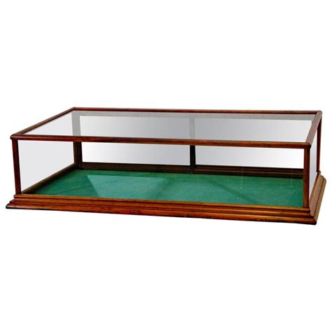 Vintage Wood And Glass Tabletop Display Case At 1stdibs Glass Table