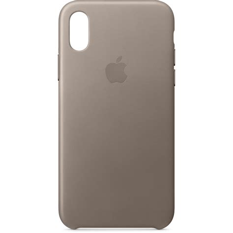 Apple Iphone X Leather Case Taupe Mqt92zma Bandh Photo Video