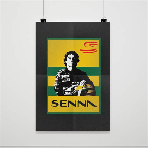 Ayrton Senna Art Poster