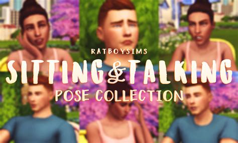 Sims 4 Cc Custom Content Pose Pack Sitting And Talking Collection