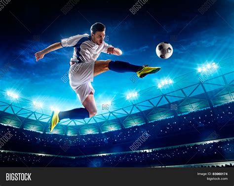 Soccer Player Action Image And Photo Free Trial Bigstock