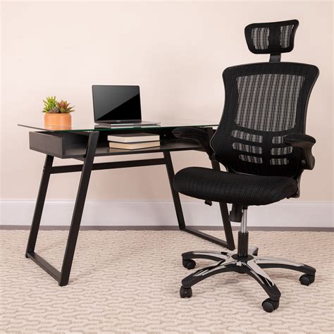 Flash Furniture High Back Black Mesh Executive Swivel Office Chair With