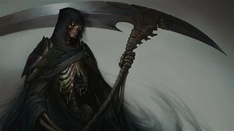 Hd Wallpaper Scythe Death Fantasy Art Grim Reaper Dark Fantasy