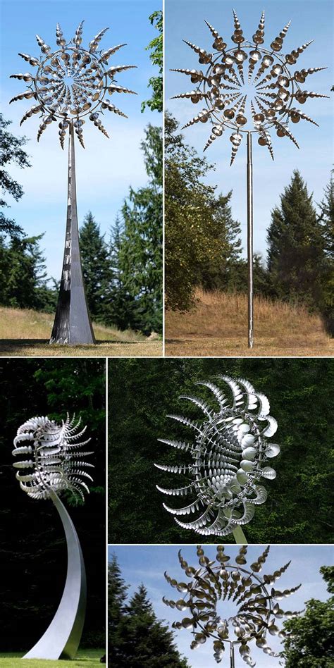 Famous Outdoor Decor Large Kinetic Wind Sculptures For