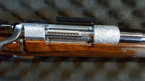 Mauser 243 Bolt Action Custom Engraved Rifle By Gb Kranich