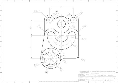 Autocad Cad Mechanical Drawing With Dimensions Dwg Drawing Download