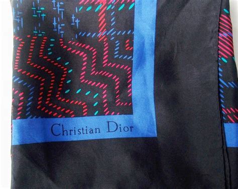 Vintage Christian Dior Silk Scarf Designer 100 Percent Silk Etsy