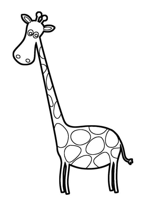 Girafa Para Colorir Blog Ana Giovanna
