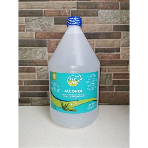Best Lab 1 Gallon Alcohol 75 Solution With Aloe Vera Shopee Philippines