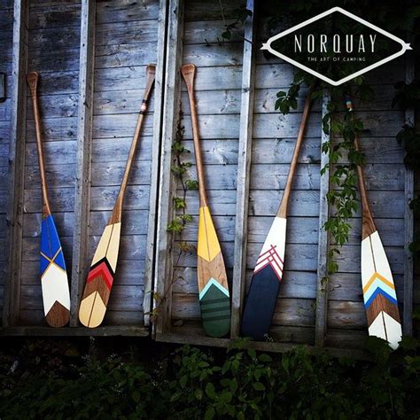 Hand Painted Cherry Wood Artisan Canoe Paddles From Norquay Co If It