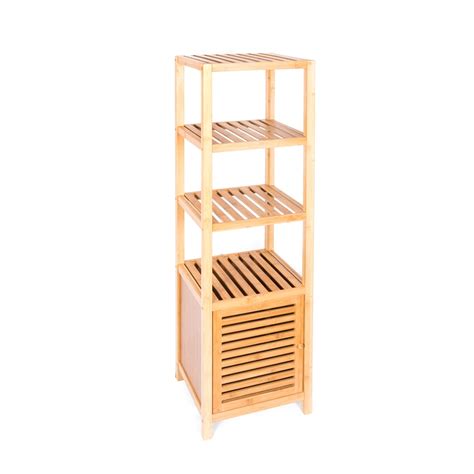 This handmade bamboo bathroom cabinet blends well with any home décor. Evoque Bamboo Bathroom Storage Cabinet | Bunnings Warehouse