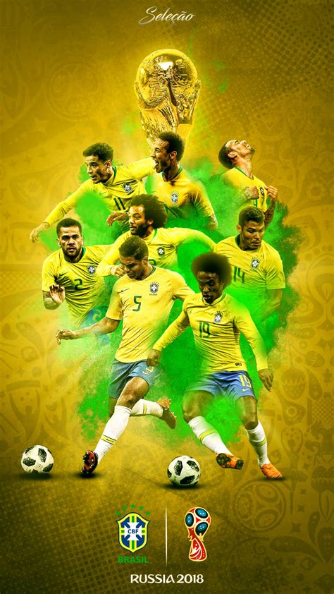 brazil world cup 2018 phone wallpaper by graphicsamhd on deviantart