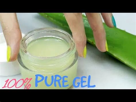 Homemade Aloe Vera Gel Pure Gel For Instance Glowing Moisturize Skin