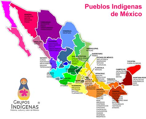 A Map Of Mexico With All The Major Cities And Their Respective Regions