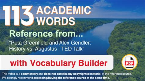 113 Academic Words Reference From Peta Greenfield And Alex Gendler