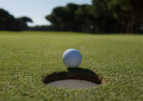 Golf Ball In The Hole Stock Photo Image Of Action Business 70218952