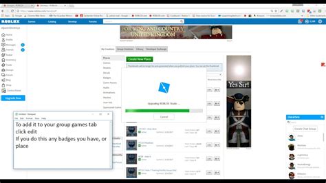 How To Add Your Game To The Group Games Tab Roblox Updated Youtube