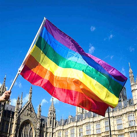 lgbt rainbow flags and banners 3x5ft 90x150cm lesbian gay pride flag polyester colorful rainbow
