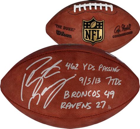 Peyton Manning Autographed Football Limited Edition Of 10 Inscribed W