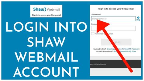 How To Login Into Shaw Webmail Account Online 2023 Youtube
