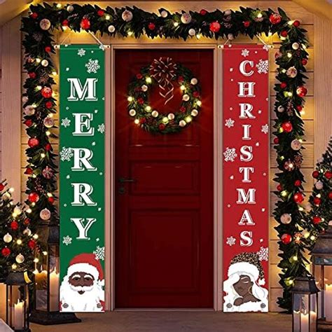 Merry Christmas Banner Christmas Door Banner 71x 12