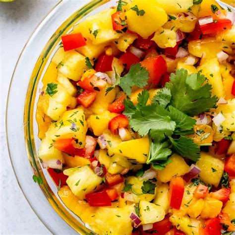 Pineapple Mango Salsa Haute And Healthy Living
