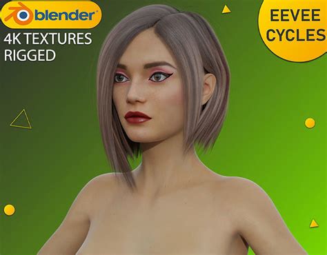 3d Model Realistic Advanced Female Character 10 Rigged 4k Textures Vr Ar Low Poly Cgtrader