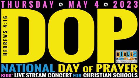 Natl Day Of Prayer Live Stream Concert W Dean O 1000 Am Pdt