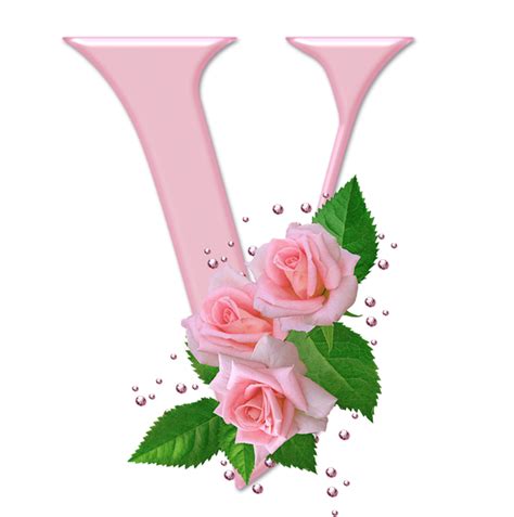 Sussurro De Amor Alfabeto Decorativo Rosas Cor De Rosa E Brilho