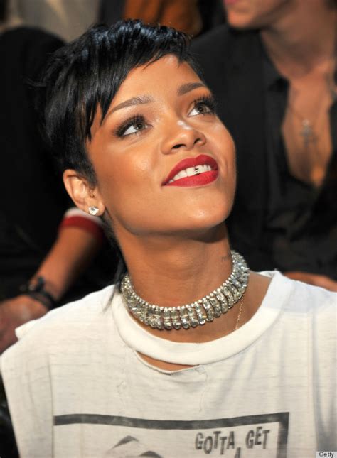 Find the perfect rihanna 2013 stock photos and editorial news pictures from getty images. Rihanna's 2013 VMA Outfit Includes A Gold Cross Grill ...