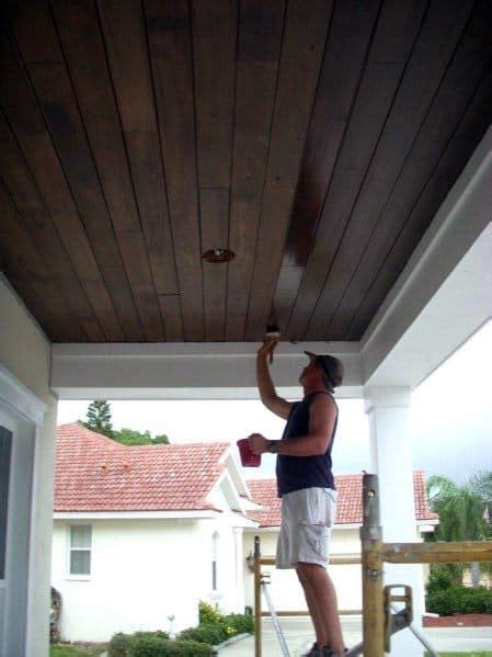 How To Stain Porch Ceiling