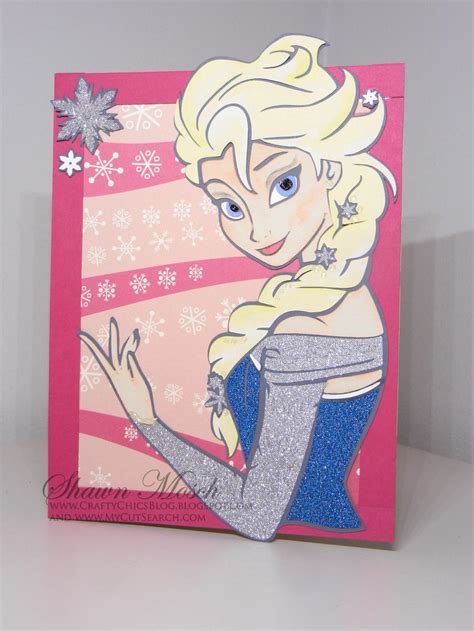 A4 size thick paper color paper for making flowers/leaves pearls. Elsa-Inspired DIY Birthday Card | AllFreePaperCrafts.com