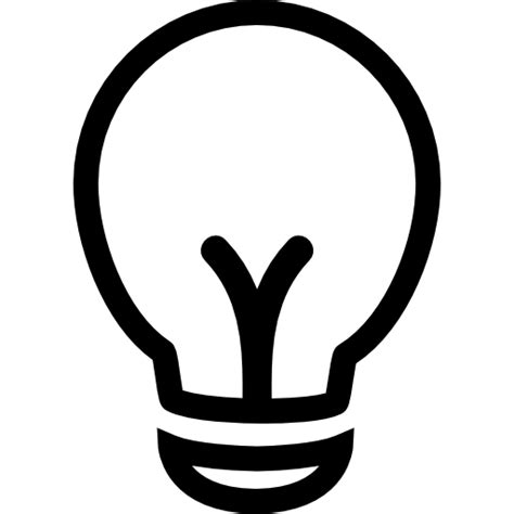 Light Bulb Outline Free Tools And Utensils Icons
