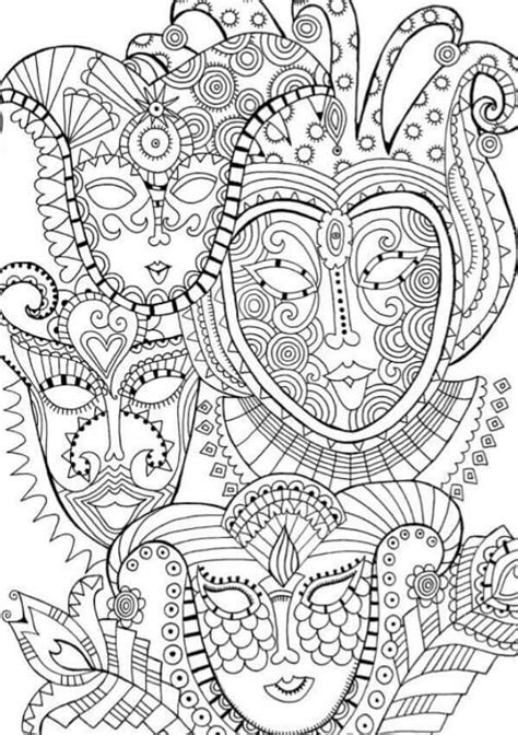 Ausmalbilder fasching mandala carnival masks and crowns mandala con immagini. Para colorir adultos | Ausmalen, Kostenlose ausmalbilder ...
