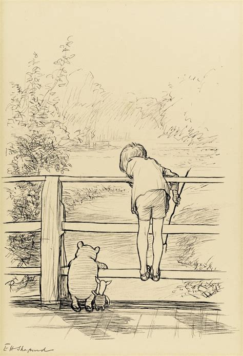 Original 1928 Illustration Of Pooh Christopher Robin And Piglet Could