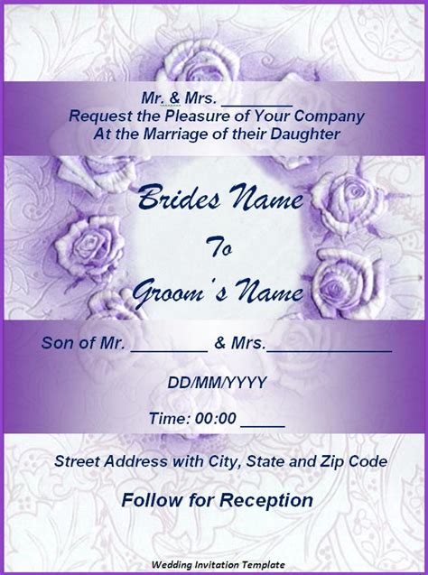wedding invitation templates 11 free word psd and pdf formats samples examples designs