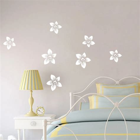 Buy Flowers Set Of 7 Removable Vinyl Wall Stickers Diy