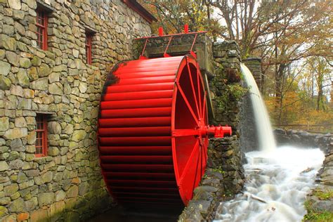 Sudbury Grist Mill Water Wheel By John Burk