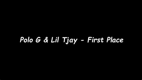 Polo G And Lil Tjay First Place Official Lyrics Youtube